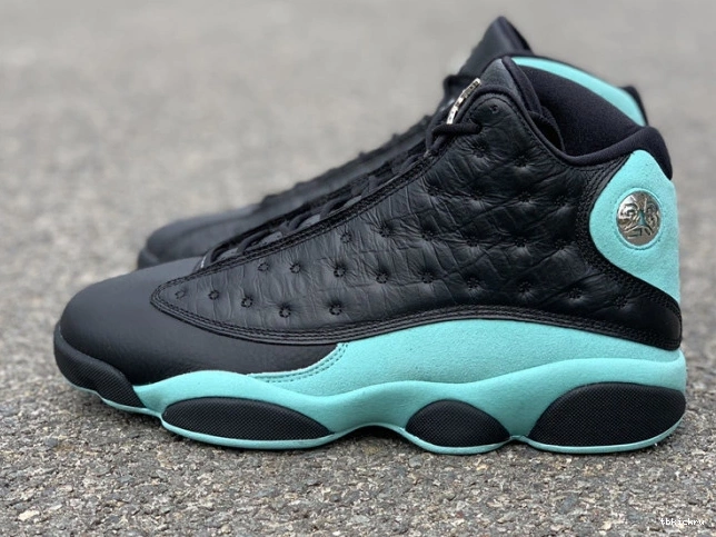 TBkick 13 Black Retro Air Island Jordan Green 414571-030 0813